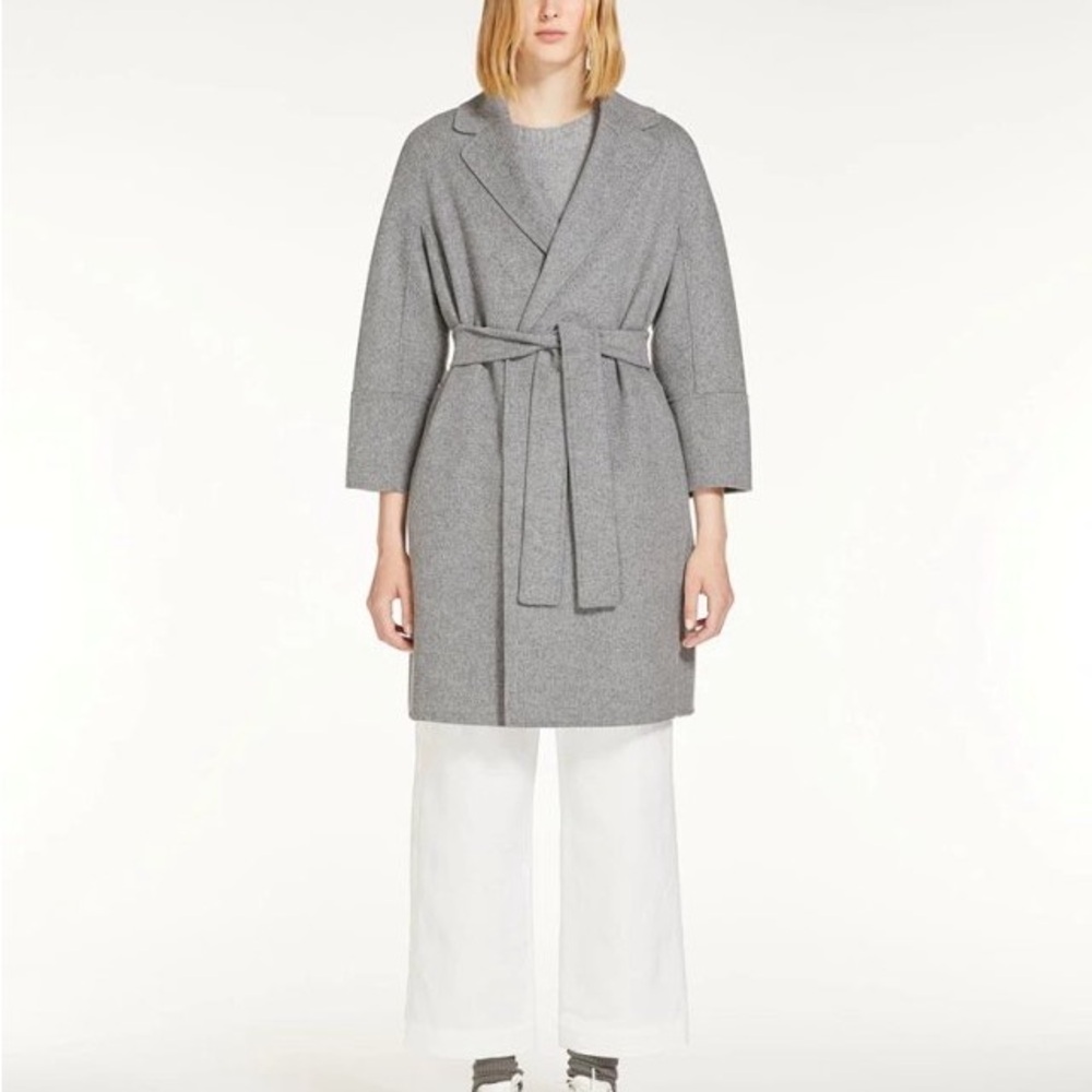 'S MAX MARA
Short double-faced wool coat - grey